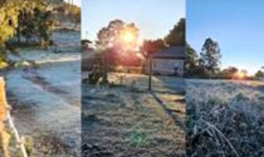 Santa Catarina registra geadas e temperatura mínima de -9°C no início desta semana