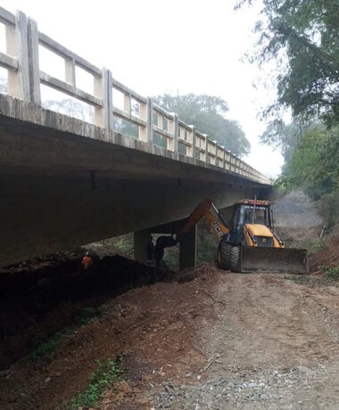 BR-290/RS: DNIT avança com manutenção da ponte sobre o Arroio Bossoroca