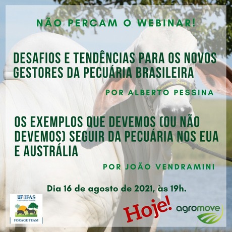  Hoje, dia 16 às 19h, traremos mais um Webinar de Sucesso para vocês