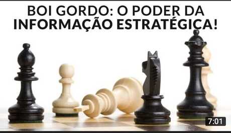 BOI GORDO: O PODER DA INFORMAÇÃO ESTRATÉGICA!