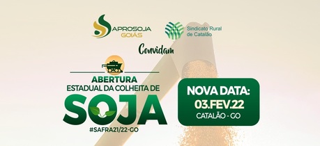 Goiás abre oficialmente a colheita da soja no dia 3 de fevereiro