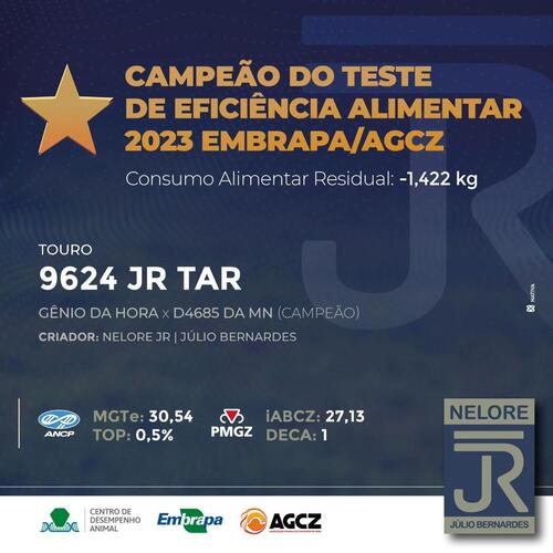 A Júlio Bernardes Agropecuária conquistou o 1º lugar do Teste de Eficiência Alimentar 2023