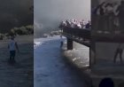 Novas imagens, mais nítidas, revelam imprudência do turista infrator nas Cataratas do Iguaçu