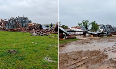 Temporal causa destruição em cabanha gaúcha de quase 120 anos