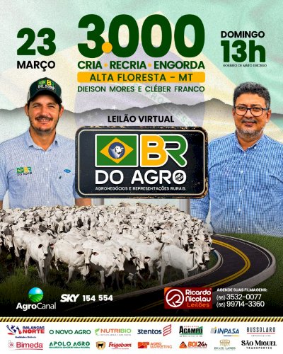 2º LEILÃO VIRTUAL BR DO AGRO