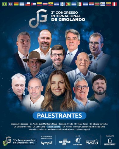Garanta sua inscrição com 15 porcento de desconto para o 3º Congresso Internacional de Girolando. O lote vira no final do dia!