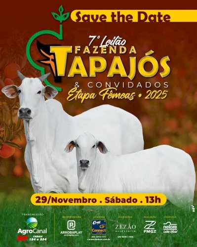 7º LEILÃO FAZENDA TAPAJÓS & CONVIDADOS - ETAPA FÊMEAS