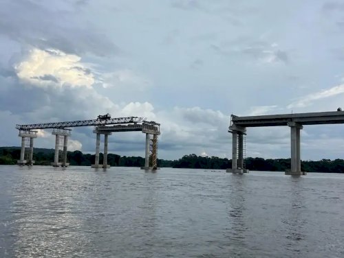 Mato Grosso: Maior ponte do estado atinge 60% conclusão sobre o Rio Juruena