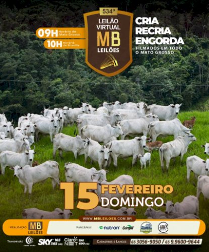 534º LEILÃO VIRTUAL DE CORTE