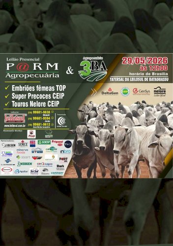 LEILÃO P@RM AGROPECUARIA & AGROPECUARIA 3BA