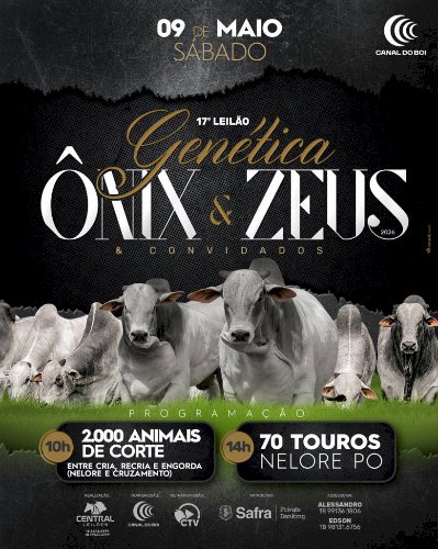 17º LEILÃO VIRTUAL GENÉTICA ÔNIX & ZEUS E CONVIDADOS