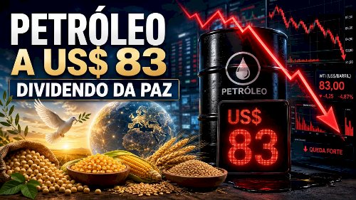 O dividendo da paz e o tombo do petróleo a US$ 83 nesta segunda-feira