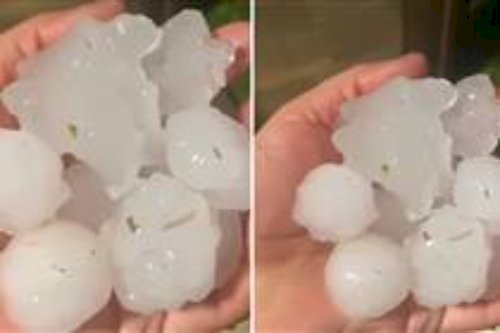 Granizo gigante e chuvas deixam rastro de danos no Sul e Sudeste, confira a previsão do tempo