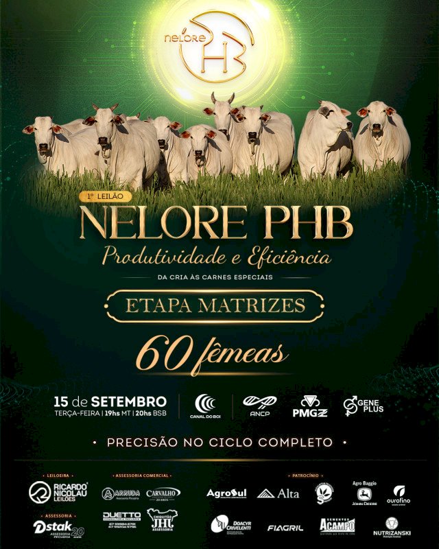1º LEILÃO NELORE PHB - ETAPA MATRIZES